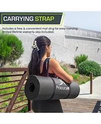 ProsourceFit Extra Thick Yoga and Pilates Mat with Sling