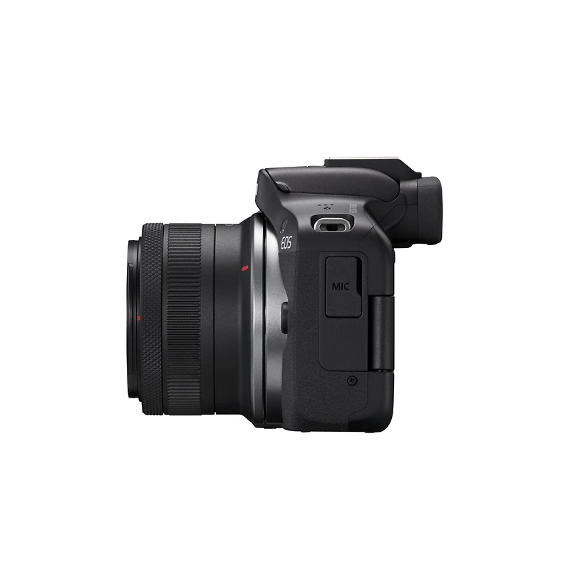 Canon Eos R50 Mirrorless Camera with Rf-s 18-45mm f/4.5-6.3 Is Stm and Rf-s 55-210mm f/5-7.1 Is Stm Lens, Black