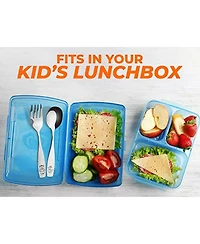 Zulay Kitchen 4 Pieces Toddler Utensils - Kids Stainless Silverware Set