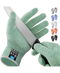 Cut Resistant Gloves Food Grade Level 5 Protection - Comfortable Safety Work
