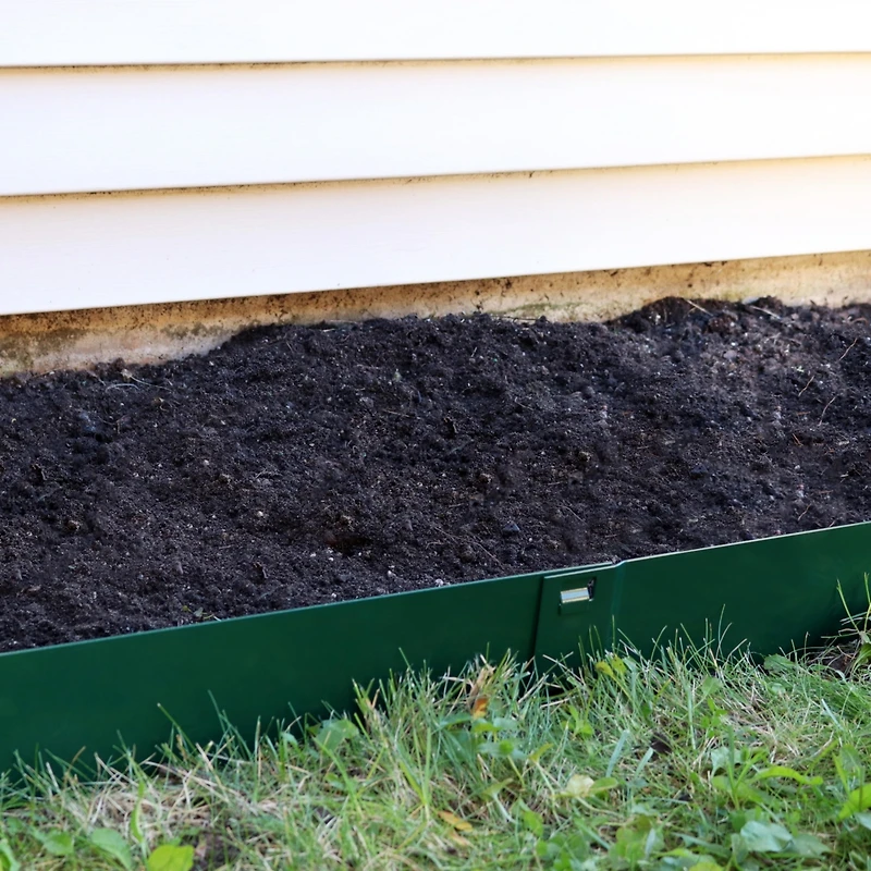 Outdoor Lawn and Garden Heavy-Duty Steel Metal Flexible Landscape Edging Borders - 16' - 5pk