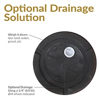 Laurel 13" Outdoor Double-Walled Polyresin Planter with Uv-Resistant Rust Finish