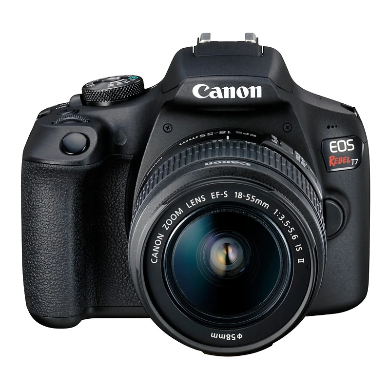 Canon Eos Rebel T7 Dslr Camera with Ef-s 18-55mm f/3.5-5.6 Is Ii Lens and Ef 75-300mm f/4-5.6 Iii Lens