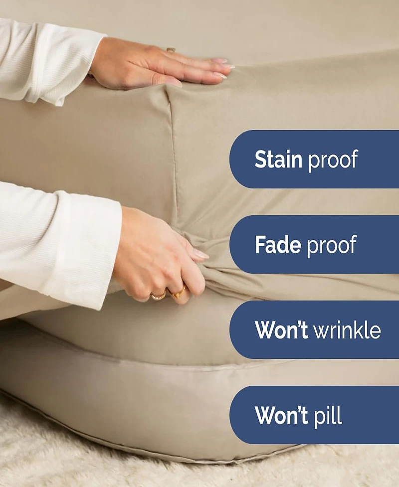 Cgk Unlimited Cotton Sheet Set 18" - 24" Inch Extra Deep Pocket Queen