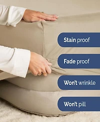 Cgk Unlimited Cotton Sheet Set 18" - 24" Inch Extra Deep Pocket Queen