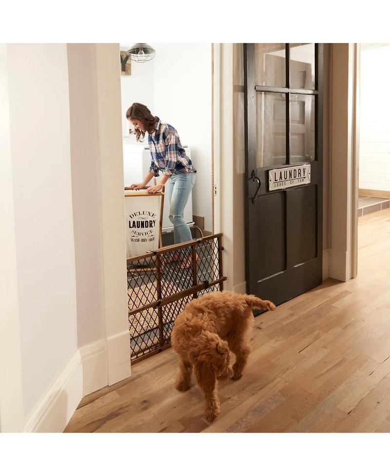 Evenflo Position Lock Adjustable Wood Baby Gate