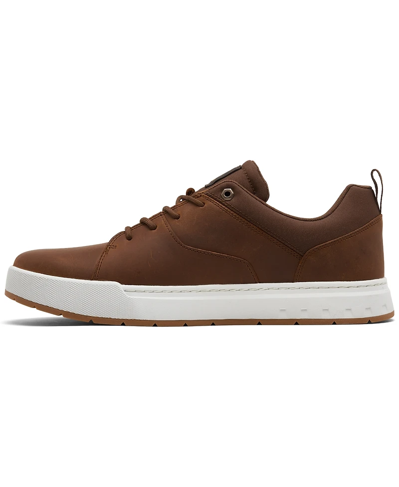 Timberland Men's Maple Grove Leather Low Casual Sneakers from Finish Line
