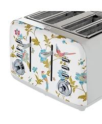 Laura Ashley Elveden White 4-Slice Toaster
