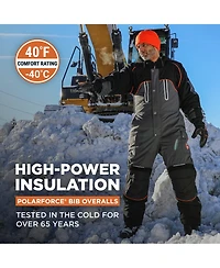 RefrigiWear Men s PolarForce Insulated Bib Overalls - Maximum Warmth & Durability for Extreme Cold Weather