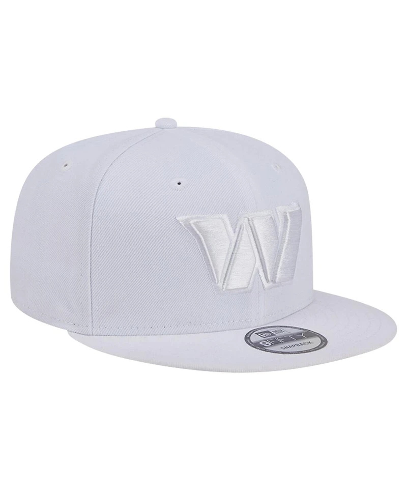 New Era Men's Washington Commanders Main White on White 9Fifty Snapback Hat