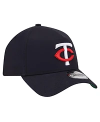 New Era Men's Navy Minnesota Twins Team Color A-Frame 9Forty Adjustable Hat
