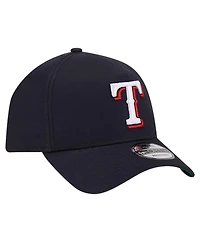 New Era Men's Navy Texas Rangers Team Color A-Frame 9Forty Adjustable Hat