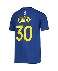 Nike Youth Stephen Curry Royal Golden State Warriors Logo Name Number Performance T-Shirt