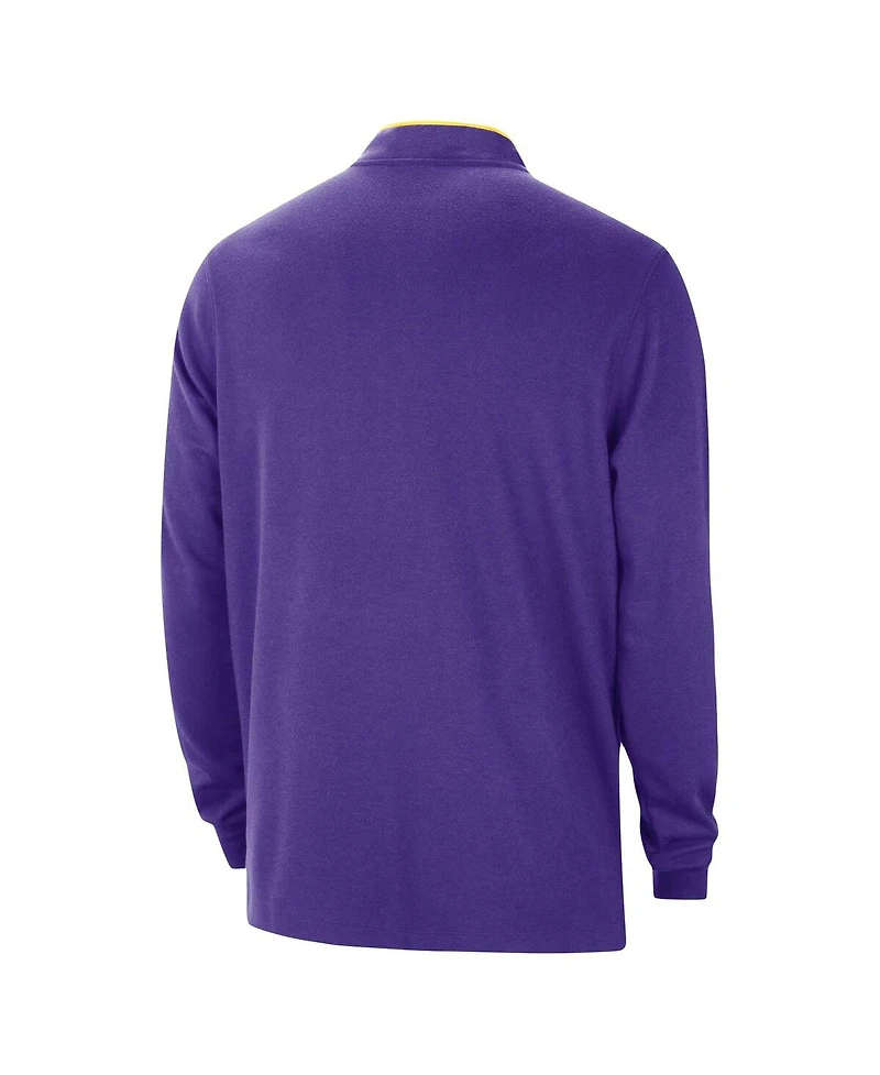 Men's Nike Purple Los Angeles Lakers Authentic Performance Half-Zip Jacket