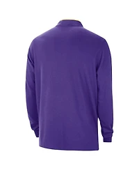Men's Nike Purple Los Angeles Lakers Authentic Performance Half-Zip Jacket