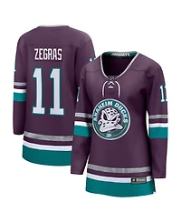 Fanatics Branded Women's Trevor Zegras Purple Anaheim Ducks Alternate Premier Breakaway Player Jersey