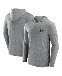 Fanatics Signature Men's Black Chicago Cubs Front Office Tech Lightweight Hoodie T-Shirt