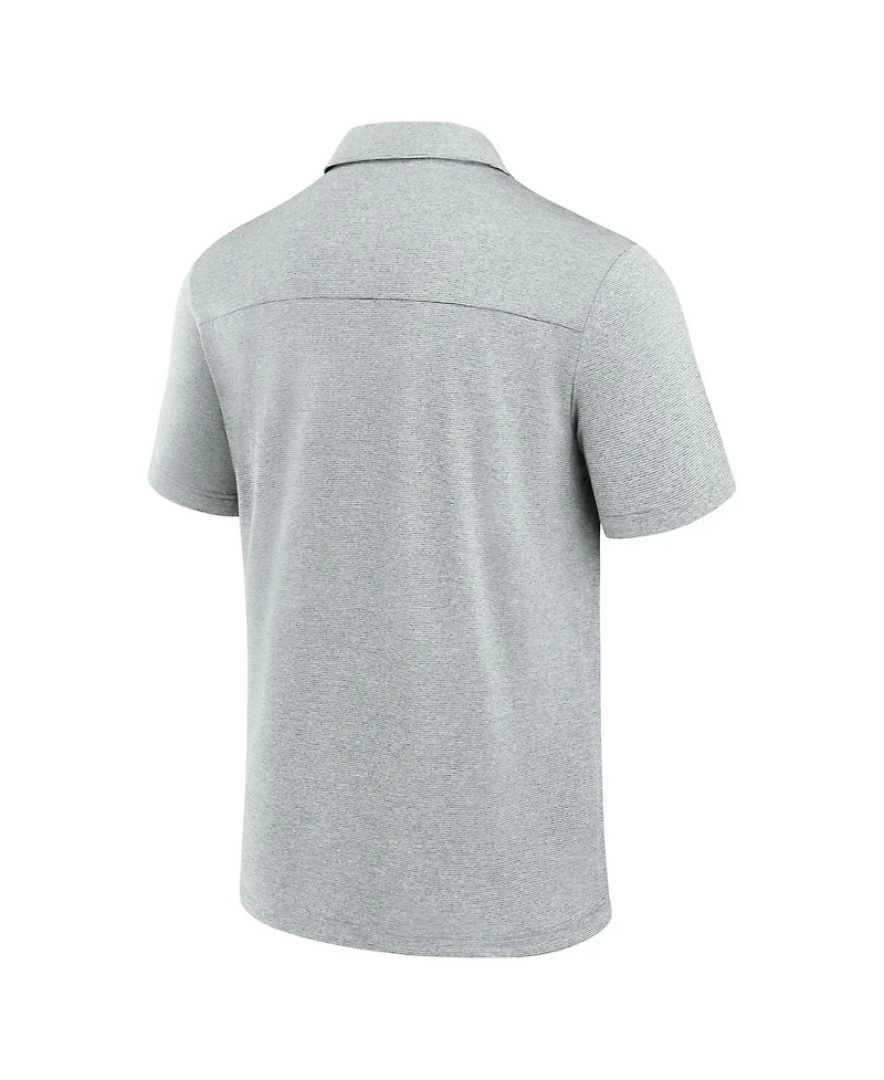 Fanatics Signature Men's Gray Miami Dolphins Front Office Tech Polo Shirt