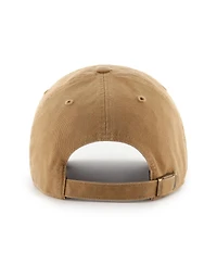 47 Brand Men's Tan Philadelphia 76ers Ballpark Clean Up Adjustable Hat