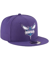 New Era Men's Purple Charlotte Hornets Official Team Color 9fifty Snapback Hat