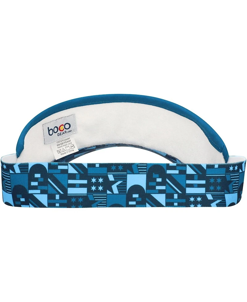 Unisex Boco Gear White/Blue World Marathon Majors 360 Stretch Visor