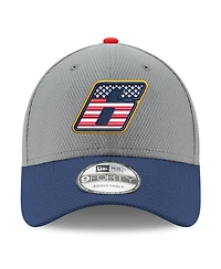 New Era Men's Gray/Navy Brad Keselowski Salute 9Forty Adjustable Hat