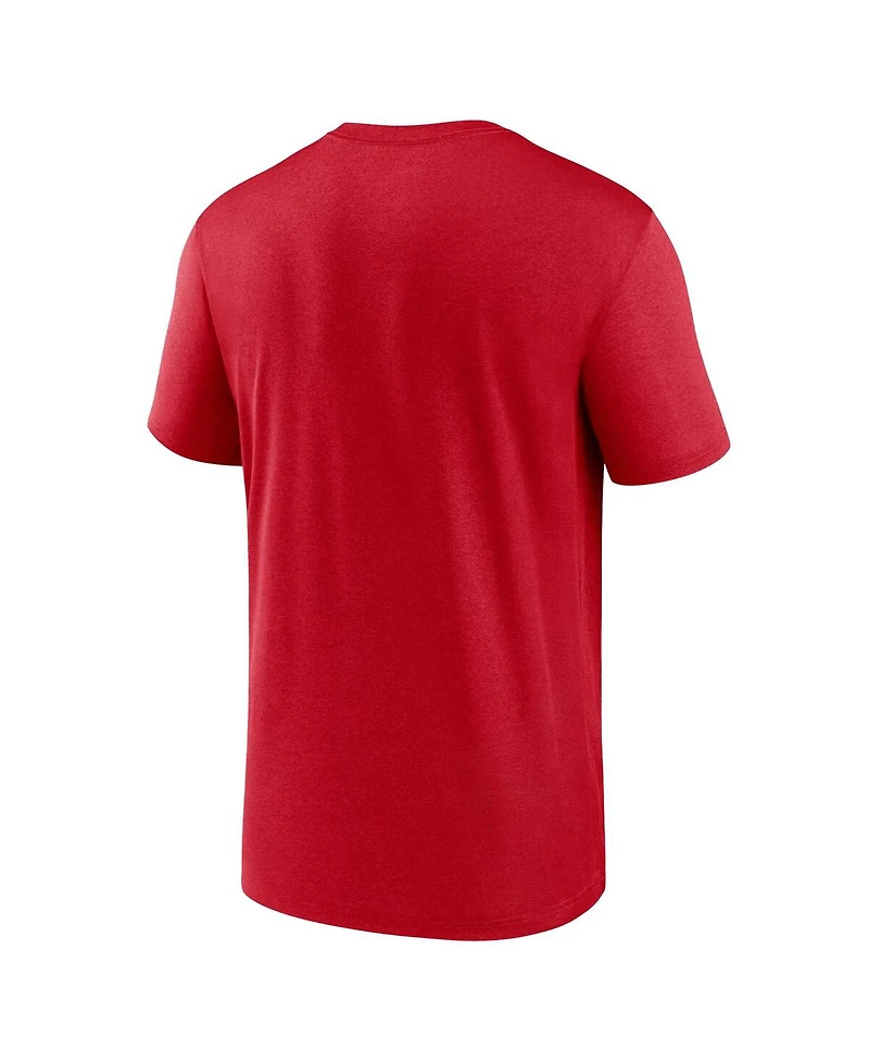 Nike Men's Red Atlanta Braves Legend Fuse Large Logo Performance T-Shirt