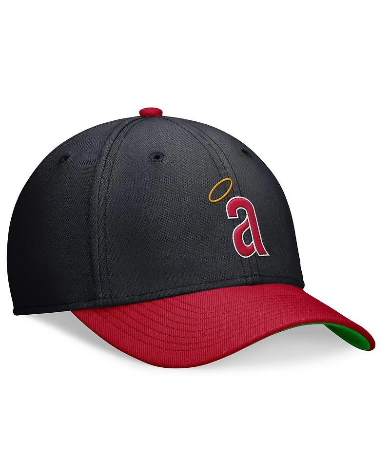 Nike Men's Navy/Red California Angels Cooperstown Collection Rewind Swooshflex Performance Hat