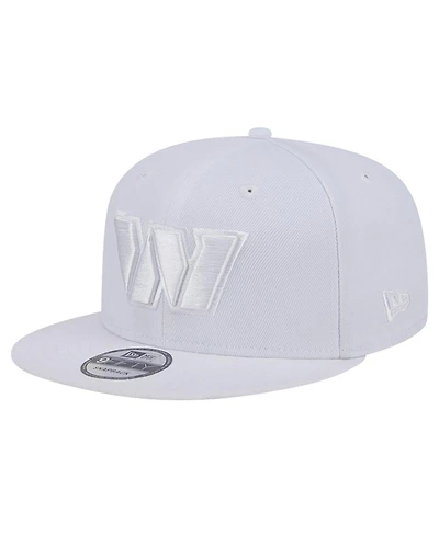 New Era Men's Washington Commanders Main White on White 9Fifty Snapback Hat
