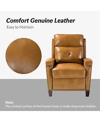 Sickel Modern Manual Recliner with Nailhead Trim