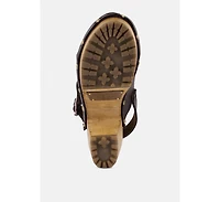 Alona Womens Slingback High Block Heeled Clogs