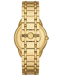 Tory Burch Women's Miller Gold-Tone Stainless Steel Bracelet Watch 34mm