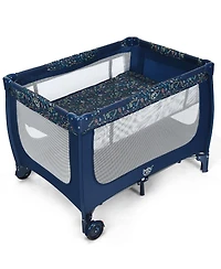 Slickblue Portable Baby Playpen with Mattress Foldable Design