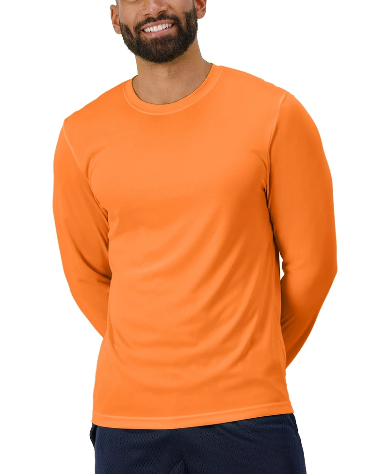 Hanes Sport Men's Cool Dri Performance Long Sleeve T-Shirt, 2-Pack