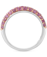 Effy Ruby Cluster Dome Ring (1-3/4 ct. t.w.) Sterling Silver (Also available Pink Sapphire & Sapphire)