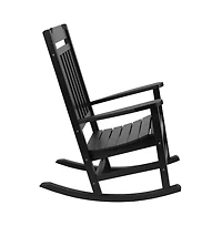 Merrick Lane Set Of 2 Hillford Poly Resin Indoor/Outdoor Rocking Chairs