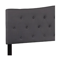 Arched King Button Tufted Upholstered Headboard