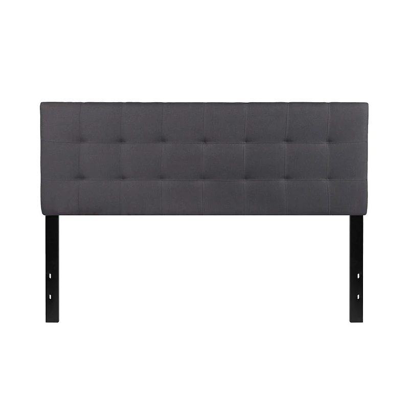 Quilted Tufted Queen Upholstered Headboard