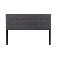 Quilted Tufted Queen Upholstered Headboard