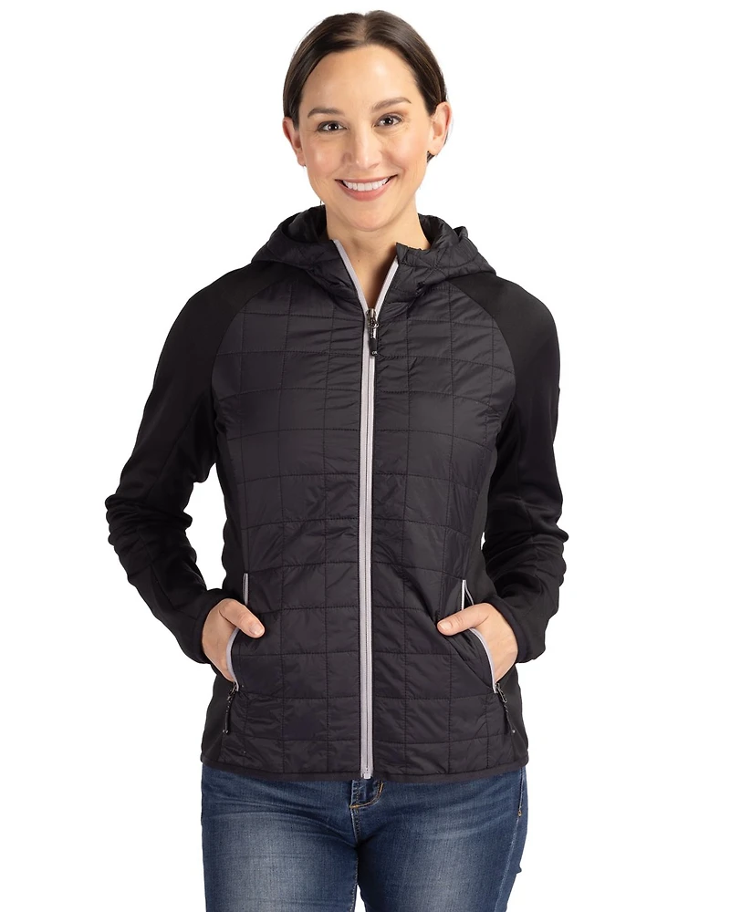 Cutter & Buck Women's Rainier Primaloft Eco Full Zip Hybrid Jacket