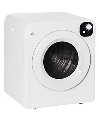 Homcom 1300W Compact Laundry Dryer with 3.2 cuft Stainless Steel Drum
