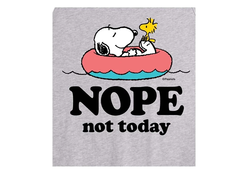 Hybrid Apparel Peanuts Nope Mens Jersey Tank