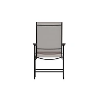 Outdoor Folding Patio Sling Chair / Portable (2 Pack)