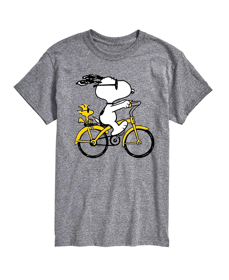 Hybrid Apparel Peanuts Bike Mens Short Sleeve Tee