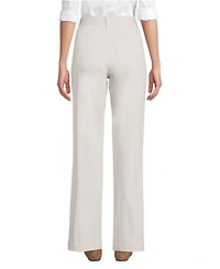 Lands' End Women's High Rise 5 Pocket Wide Leg Chino Pants