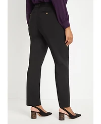 Eloquii Plus Size Tall Kady Fit Double-Weave Pant