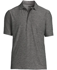 Lands' End Men's Short Sleeve Flex Performance Pieced Yoke Polo