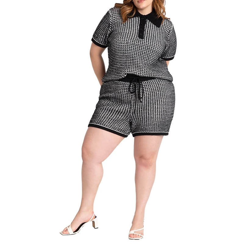 Eloquii Women's Knitted Short