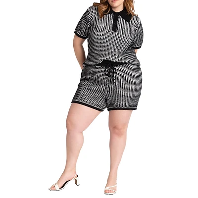 Eloquii Women's Knitted Short
