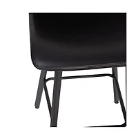 Oretha Set Of 2 Modern Upholstered Stools With Contoured